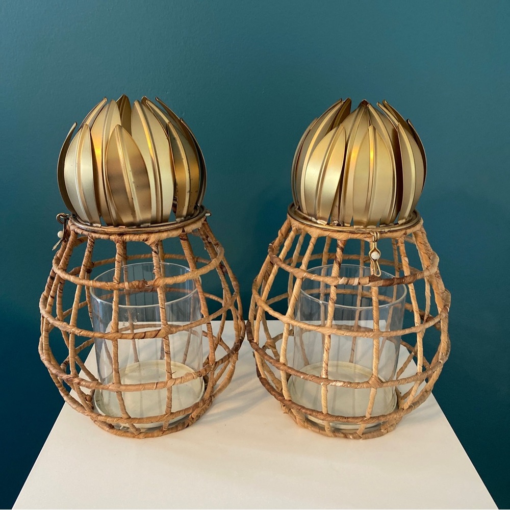 Opalhouse Pineapple Hurricane Lantern